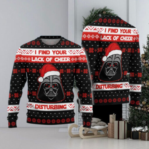 Christmas Darth Vader Sweater, I Find Your Lack of Cheer Disturbing Ugly Sweater