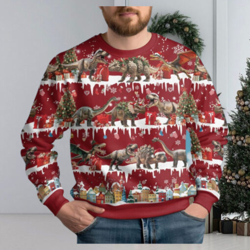 Christmas Dinosaur Ugly Christmas Sweater