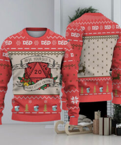 Christmas Dnd Ugly Sweater, Dungeons And Dragons Sweater