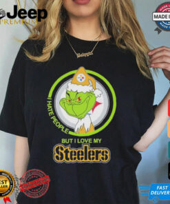 Christmas Grinch X Pittsburgh Steelers I Hate People But I Love My Steelers Shirt