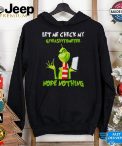 Christmas Let Me Check My Giveashitometer Nope Nothing T Shirt