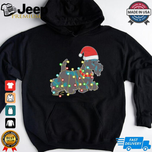 Christmas Lights Scottie Dog Lover Shirt