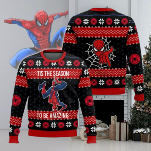 Christmas Spider Man Ugly Sweater, Spiderman Xmas Sweater