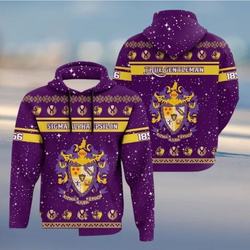 Christmas Style Fraternity Sigma Alpha Epsilon Hoodie 3D All Over Print