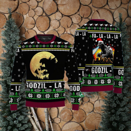 Christmas Tree From All Godzillas Sweater