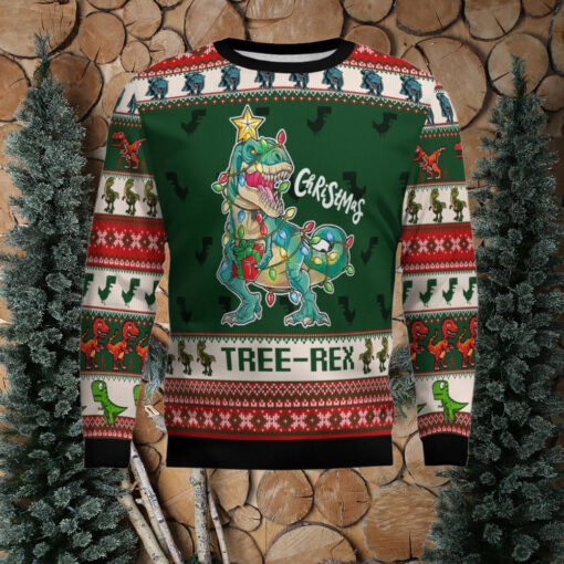 Christmas Tree Rex Ugly Christmas Sweater