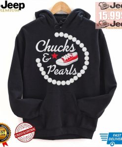 Chucks and pearls star shirt