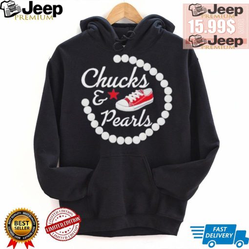 Chucks and pearls star shirt