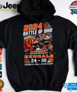 Cincinnati Bengals Battle Of Ohio 2024 limeted 2D T Shirt