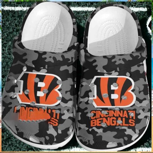 Cincinnati Bengals Camo Crocs