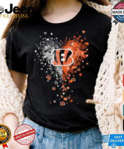 Cincinnati Bengals Crystal Heart Shirt