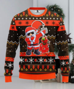 Cincinnati Bengals Dabbing Santa Claus Ugly Christmas Sweater