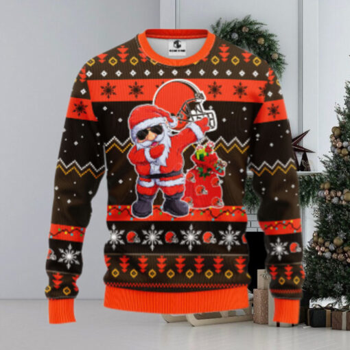 Cincinnati Bengals Dabbing Santa Claus Ugly Christmas Sweater