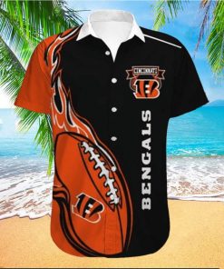 Cincinnati Bengals Engulfed in Fireball on Hawaiian Shirt