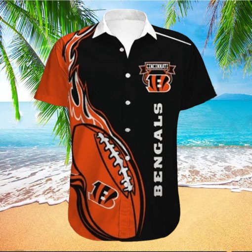 Cincinnati Bengals Engulfed in Fireball on Hawaiian Shirt