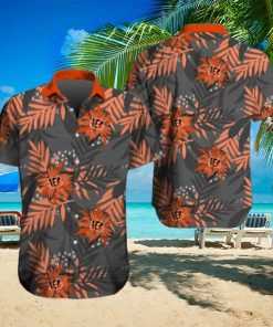 Cincinnati Bengals Hawaiian Tracksuit Floral Outfits Button Shirt Beach Shorts