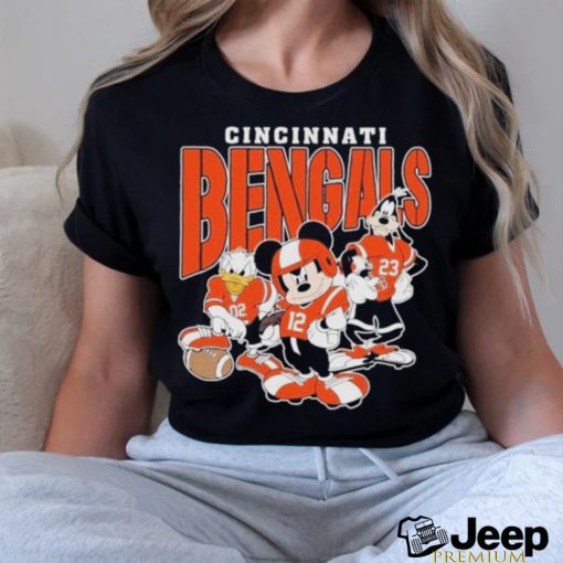 Cincinnati Bengals Mickey Donald Duck And Goofy Football Team 2024 T shirt