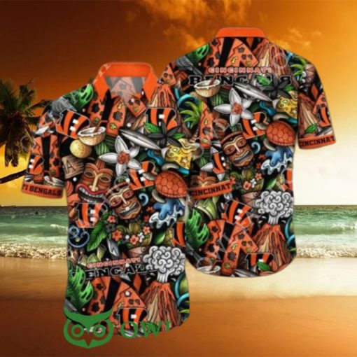 Cincinnati Bengals NFL Flower Summer Vibe Hawaiian Shirt