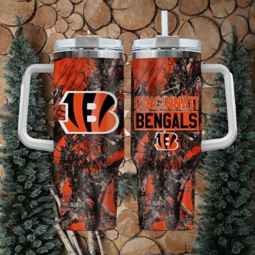 Cincinnati Bengals NFL Hunting Personalized Stanley Tumbler 40oz