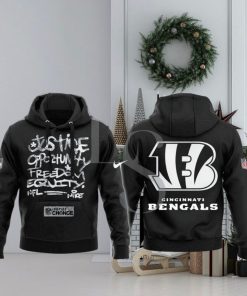 Cincinnati Bengals NFL Justice Opportunity Equity Freedom Hoodie 3D