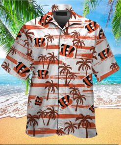 Cincinnati Bengals Short Sleeve Button Up Tropical Hawaiian Shirt VER027