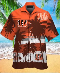 Cincinnati Bengals Short Sleeve Button Up Tropical Hawaiian Shirt VER09