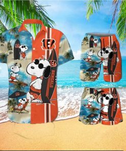 Cincinnati Bengals Snoopy Themed Exclusive Unique Hawaiian Shirt