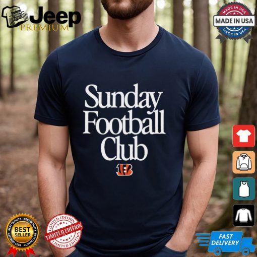 Cincinnati Bengals Sunday Football Club Heavyweight T Shirt