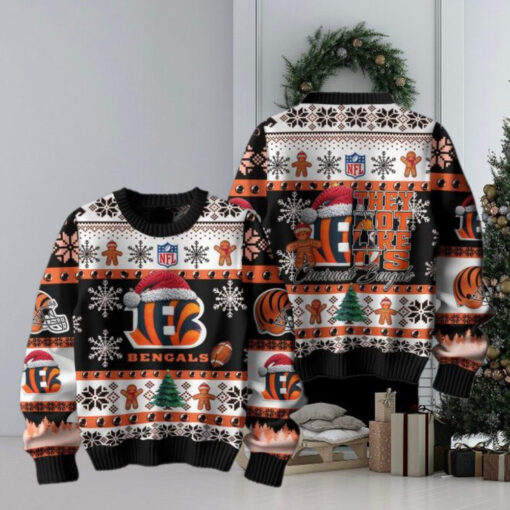 Cincinnati Bengals They Not Like Us Christmas Happy Holidays Ugly Sweater