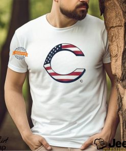 Cincinnati Reds C logo x Flag of the United States shirt