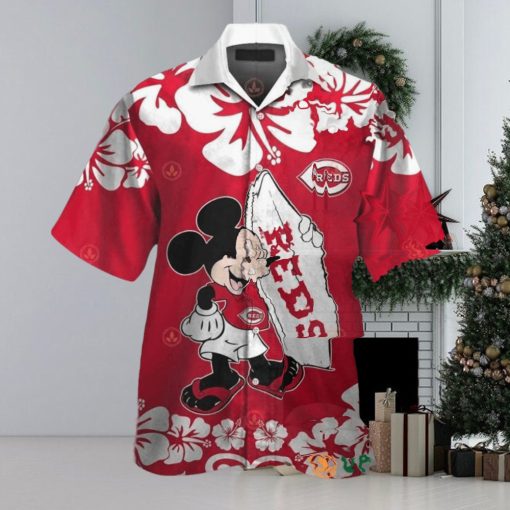 Cincinnati Reds Hawaiian Shirt Mickey Mouse Cool Hawaiian Shirts