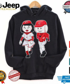 Cincinnati Reds Rosie red mascot couple shirt