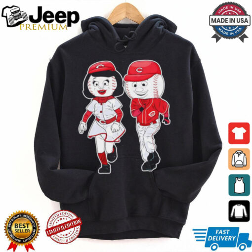 Cincinnati Reds Rosie red mascot couple shirt