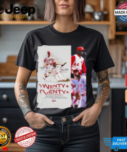 Cincinnati Reds Spencer Steer Elly De La Cruz Twenty Home Runs Twenty Stolen Bases Signatures Poster t shirt