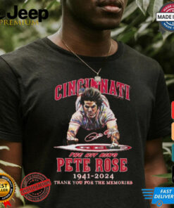 Cincinnati The Hit King Pete Rose 1941 2024 Thank You For The Memories T Shirt