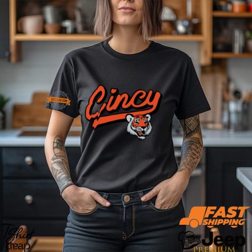 Cincy Football Tiger Script Shirt