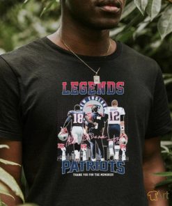 City Bill Belichick, Tom Brady And Matthew Slater Legends New England Patriots Thank You For The Memories Signatures Shirt