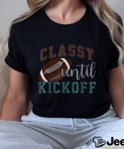 Classy Until Kickoff American Football Leopard Style Shirt