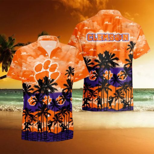 Clemson Tigers Summer Tropical Hawaiian Shirt