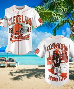 Cleveland Browns Classic Full Printed Baseball Jersey