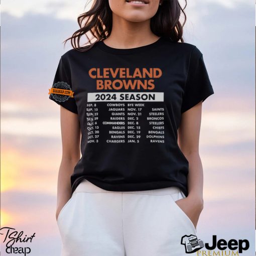 Cleveland Browns Complete Schedule 2024 Shirt