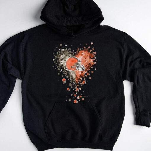 Cleveland Browns Crystal Heart Shirt