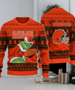 Cleveland Browns Grinch Ugly Christmas Sweater