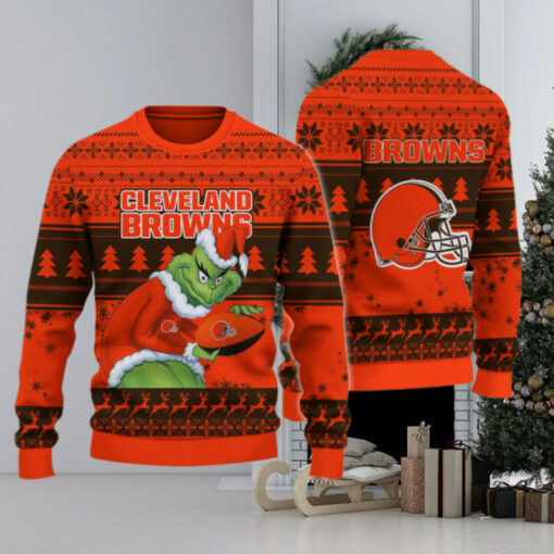 Cleveland Browns Grinch Ugly Christmas Sweater