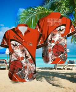 Cleveland Browns Hawaiian Tracksuit Button Down Shirt Beach Shorts Swim Trunks