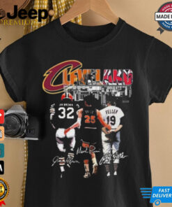 Cleveland Browns Jim Brown Cavaliers Price And Guardians Feller Signatures 2024 Shirt