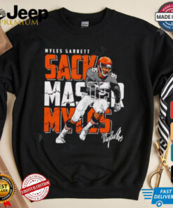 Cleveland Browns Myles Garrett Sack Master Myles running signature shirt