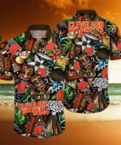 Cleveland Browns NFL Flower Hawaii Shirt And Tshirt For Fans