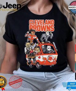 Cleveland Browns NFL Horror Characters Movie Hippie Halloween Shirt