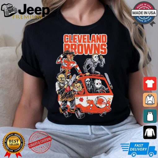 Cleveland Browns NFL Horror Characters Movie Hippie Halloween Shirt